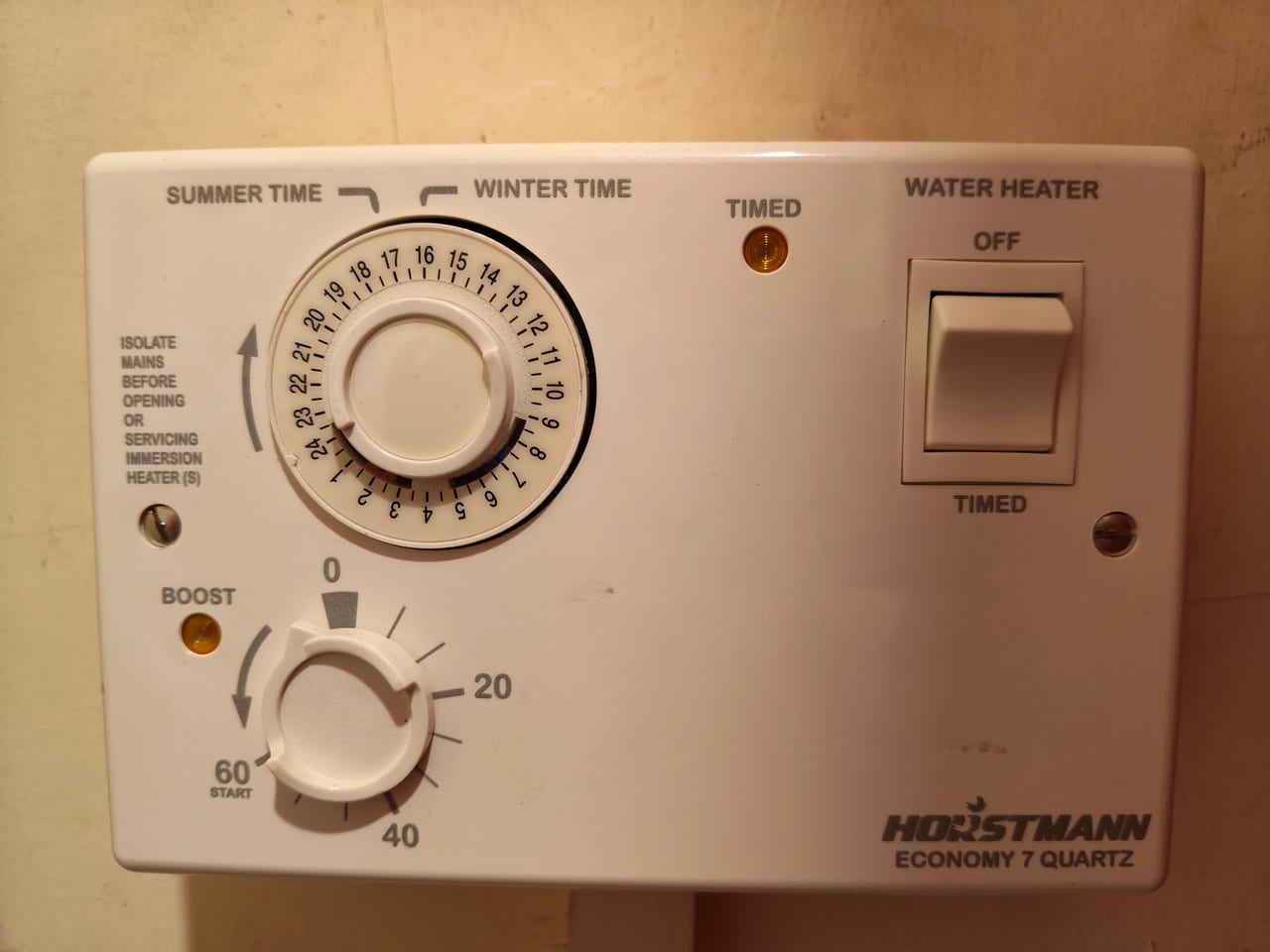 Accessible water-heater controls